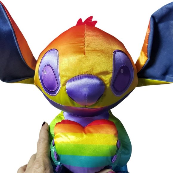^ DISNEY Store PLUSH - PRIDE COLLECTION - STITCH - RAINBOW - Picture 4 of 9
